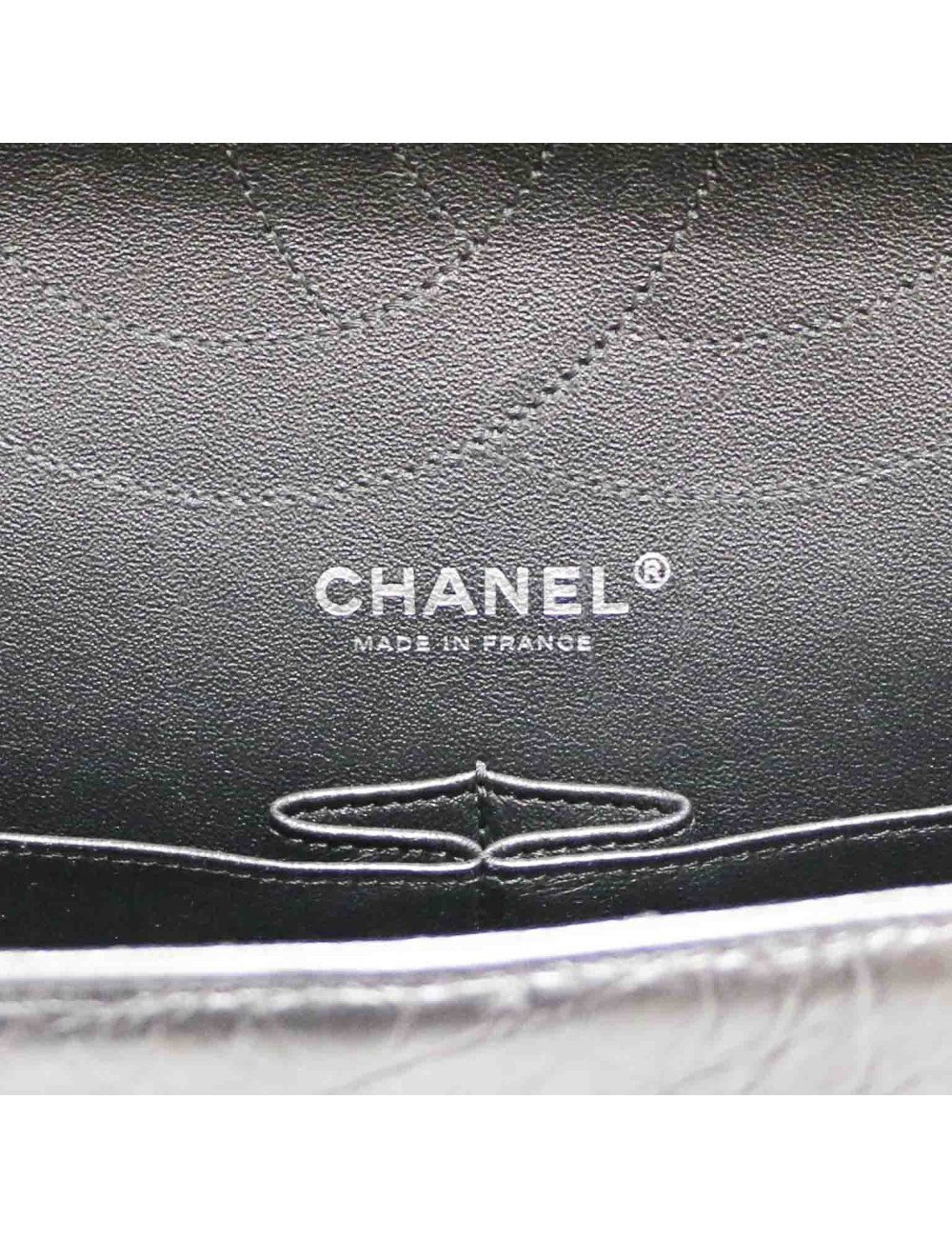 Maxi 2.55 CHANEL chevrons noir All black