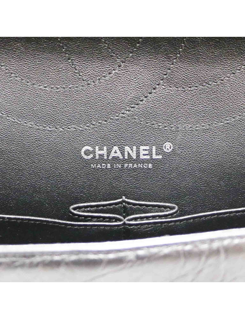 Maxi 2.55 CHANEL chevrons noir All black