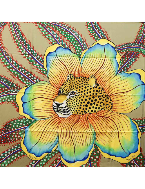 Carré HERMES Baobab Cat soie 