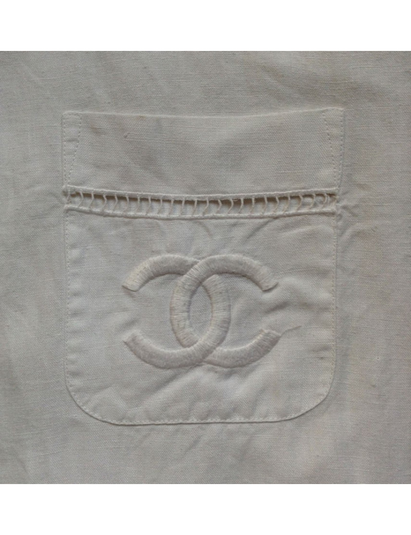 chemise CHANEL vintage en lin