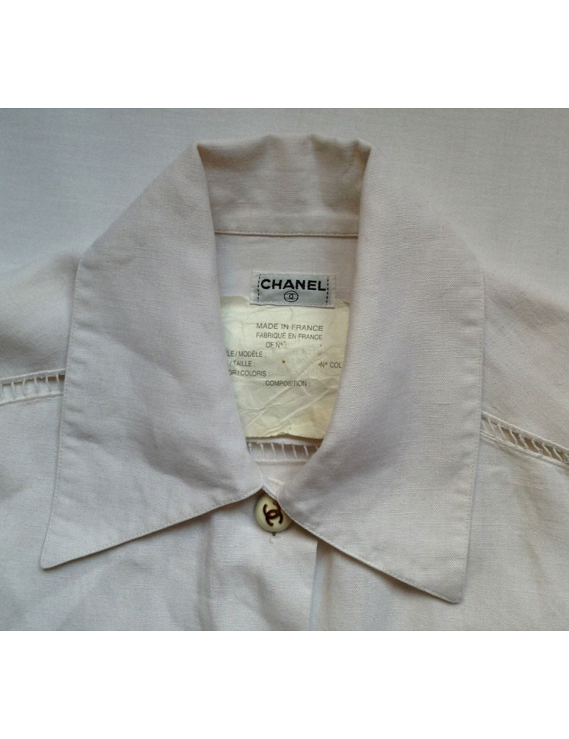 chemise CHANEL vintage en lin