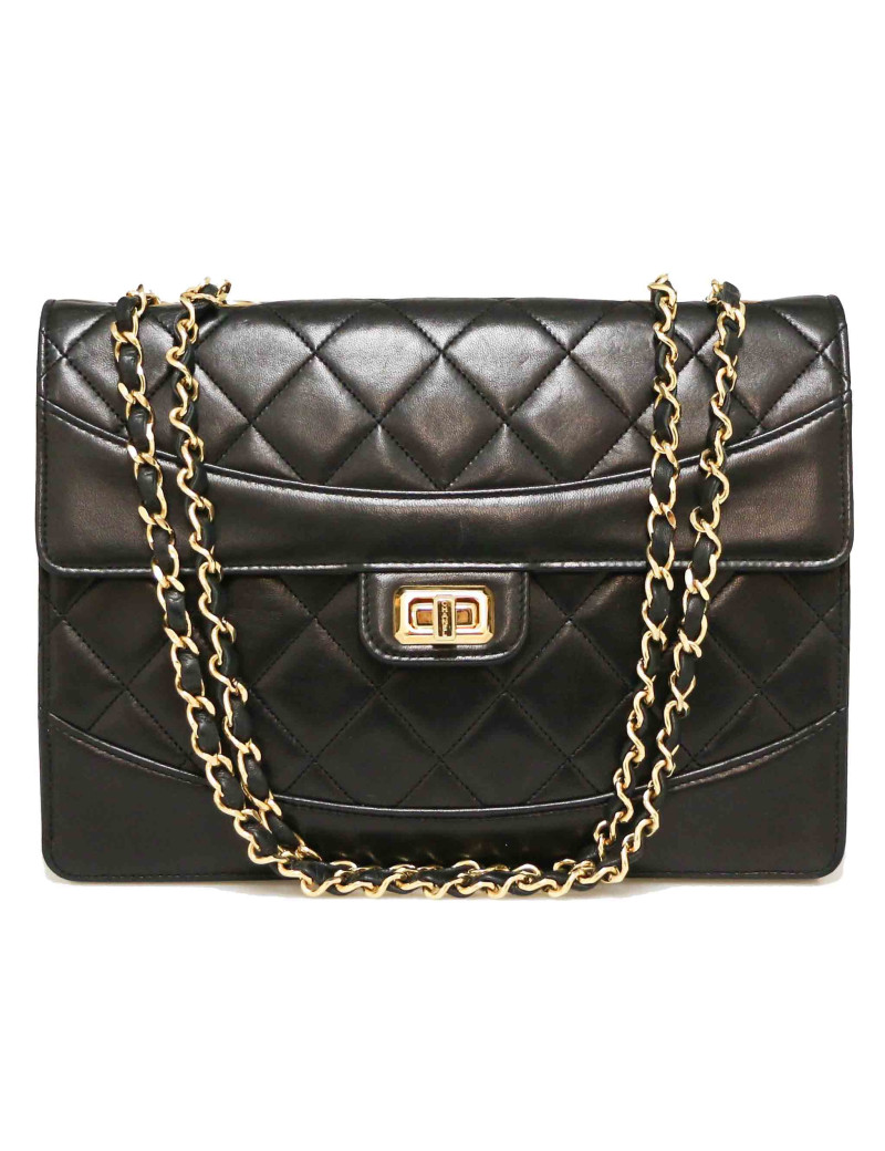 Sac vintage CHANEL fermoir rectangulaire