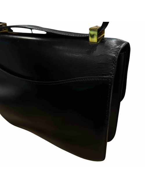 Constance HERMES cuir box noir