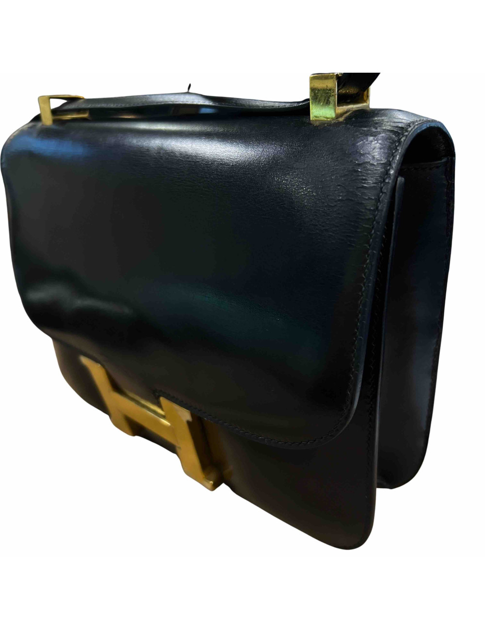 Constance HERMES cuir box noir