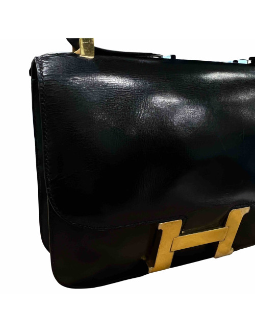Constance HERMES cuir box noir