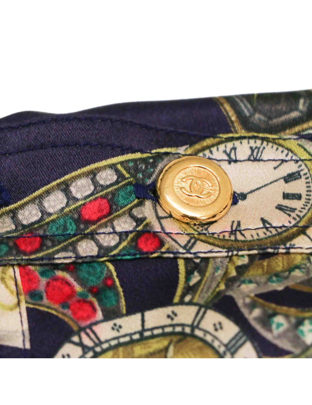 CHANEL Boutique vintage purple silk blouse