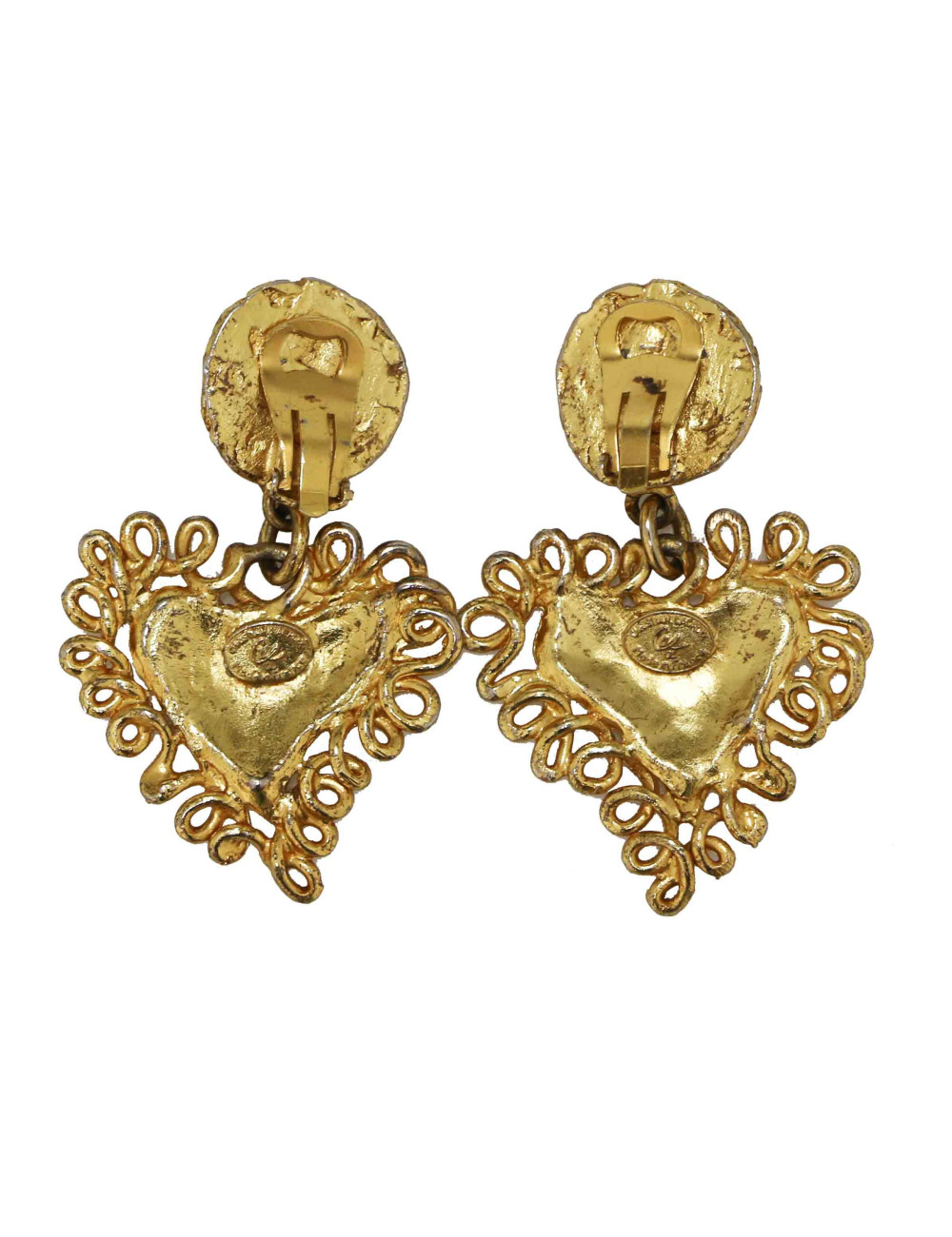 Clips pendants CHRISTIAN LACROIX dorés