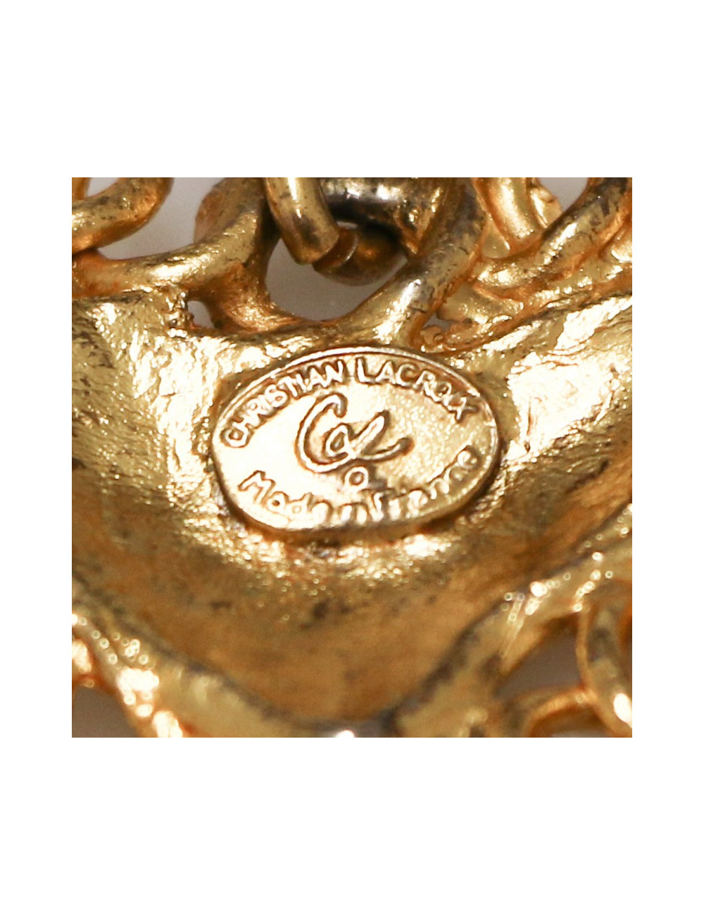 Clips pendants CHRISTIAN LACROIX dorés