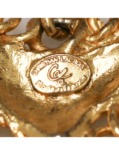 Clips pendants CHRISTIAN LACROIX dorés