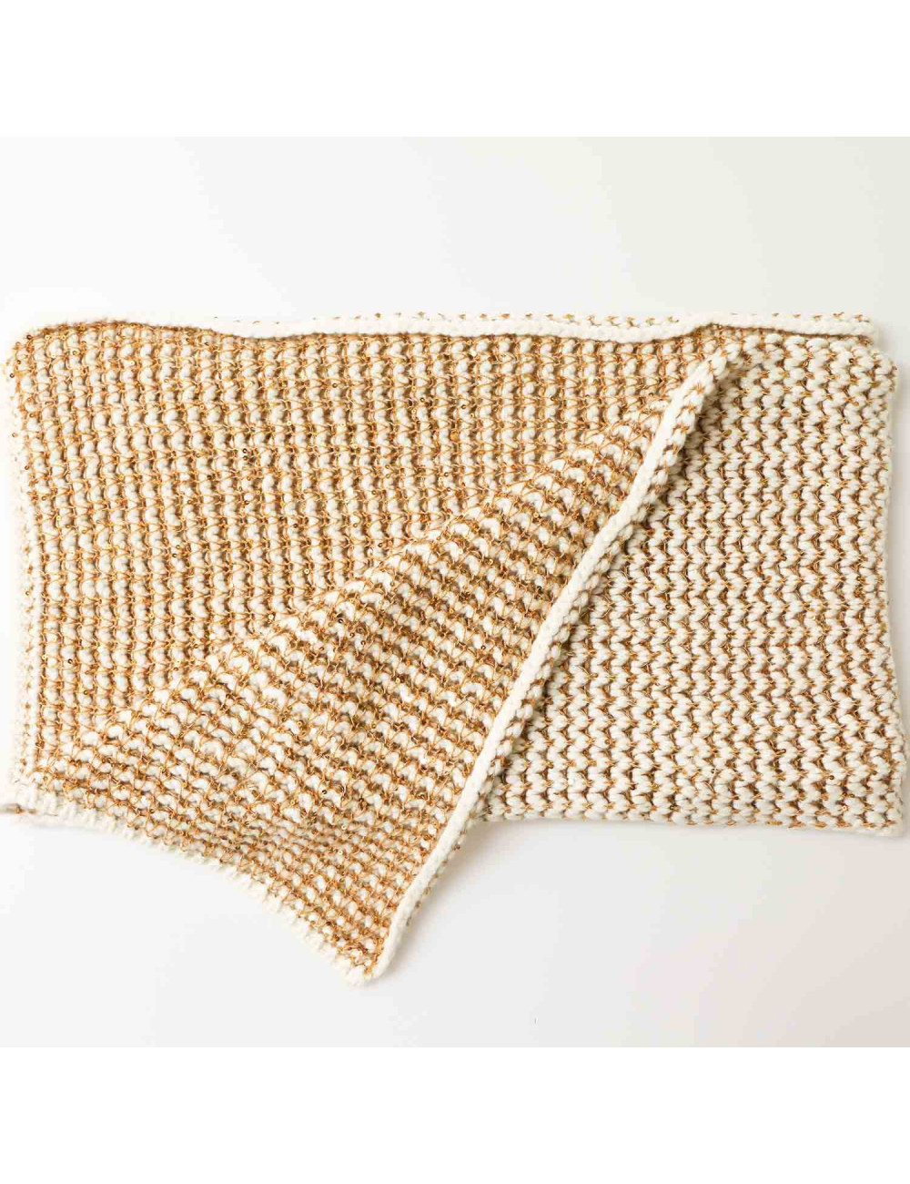 Etole CHANEL tricotée écrue or