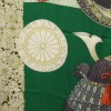 Châle HERMES Parures de Samouraïs en cachemire et soie vert