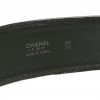 CHANEL Bicolor Vintage Leather Belt 
