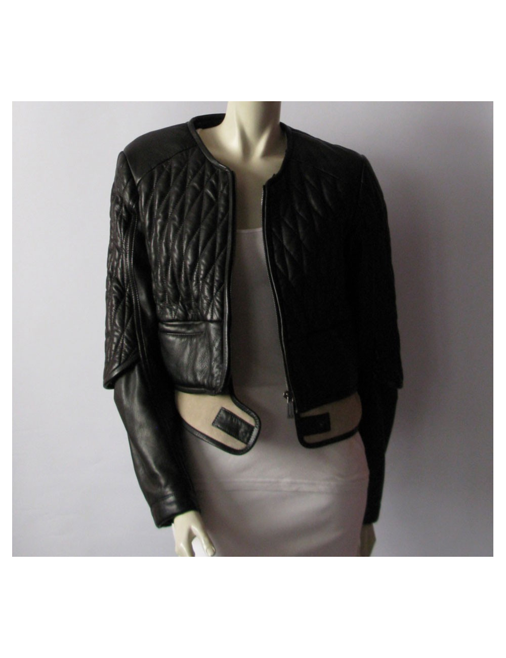 Blouson biker BARBARA BUI col amovible renard