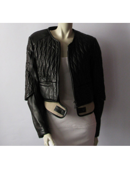 Blouson biker BARBARA BUI col amovible renard