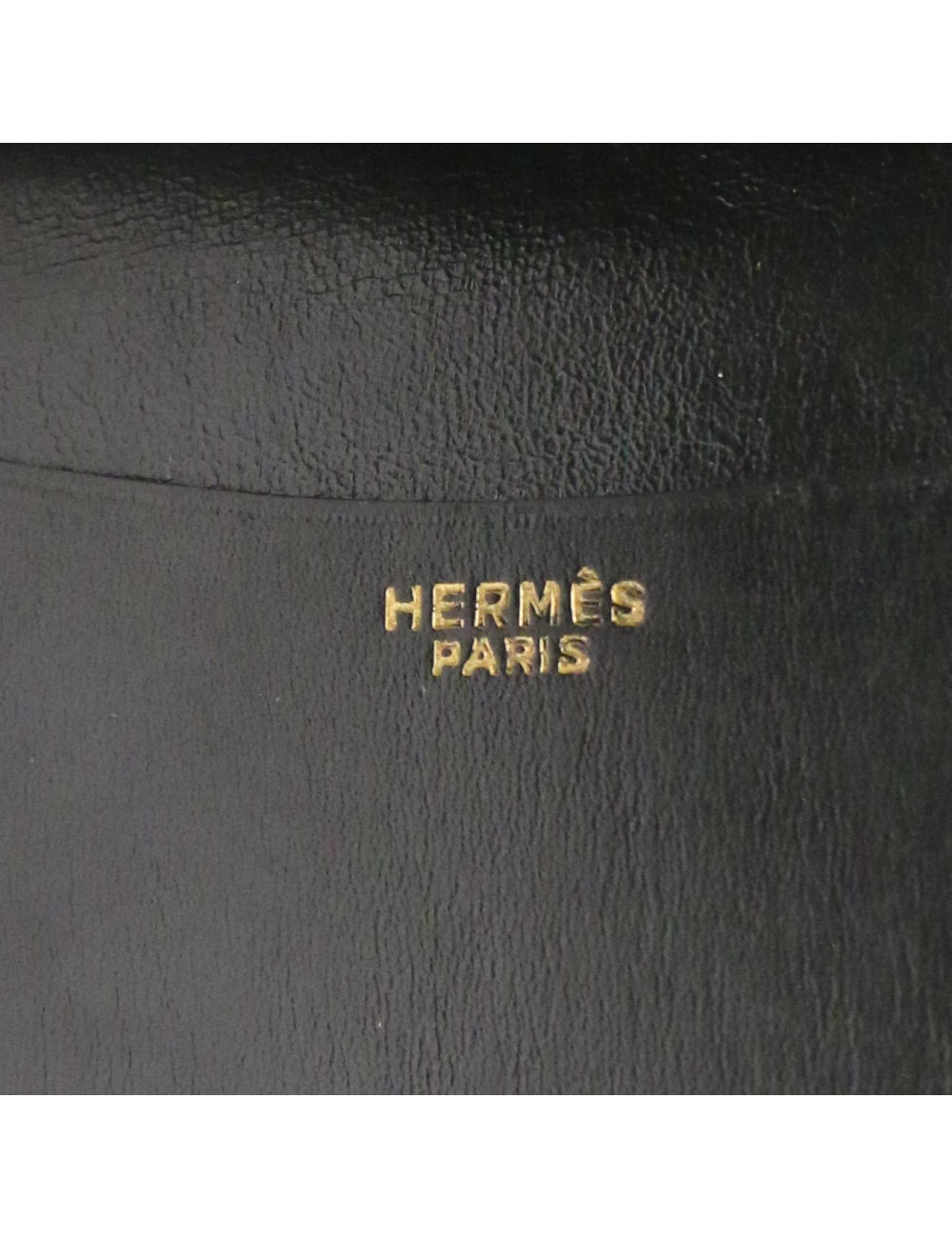 Couverture Agenda HERMES crocodile Porosus noir