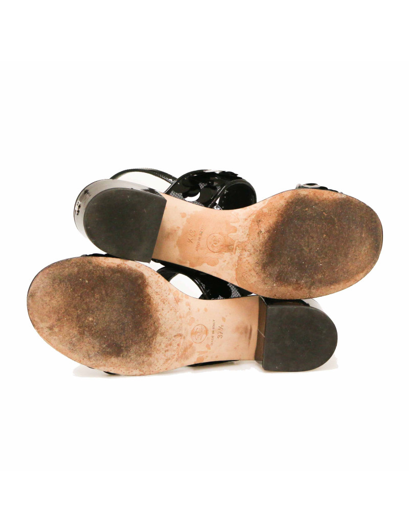 Sandales T37,5 CHANEL sequins                                  