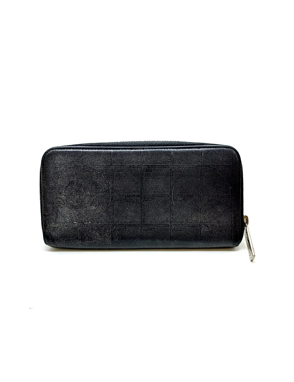 Porte monnaie CHANEL cuir d'agneau noir