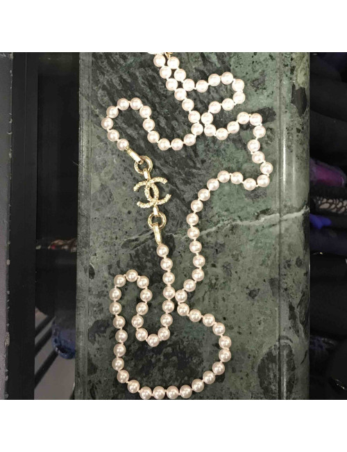 Sautoir CHANEL perles nacrées