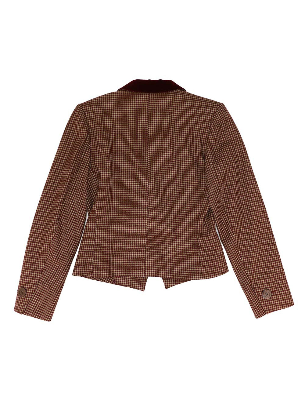 Veste YVES SAINT LAURENT à carreaux et col velours