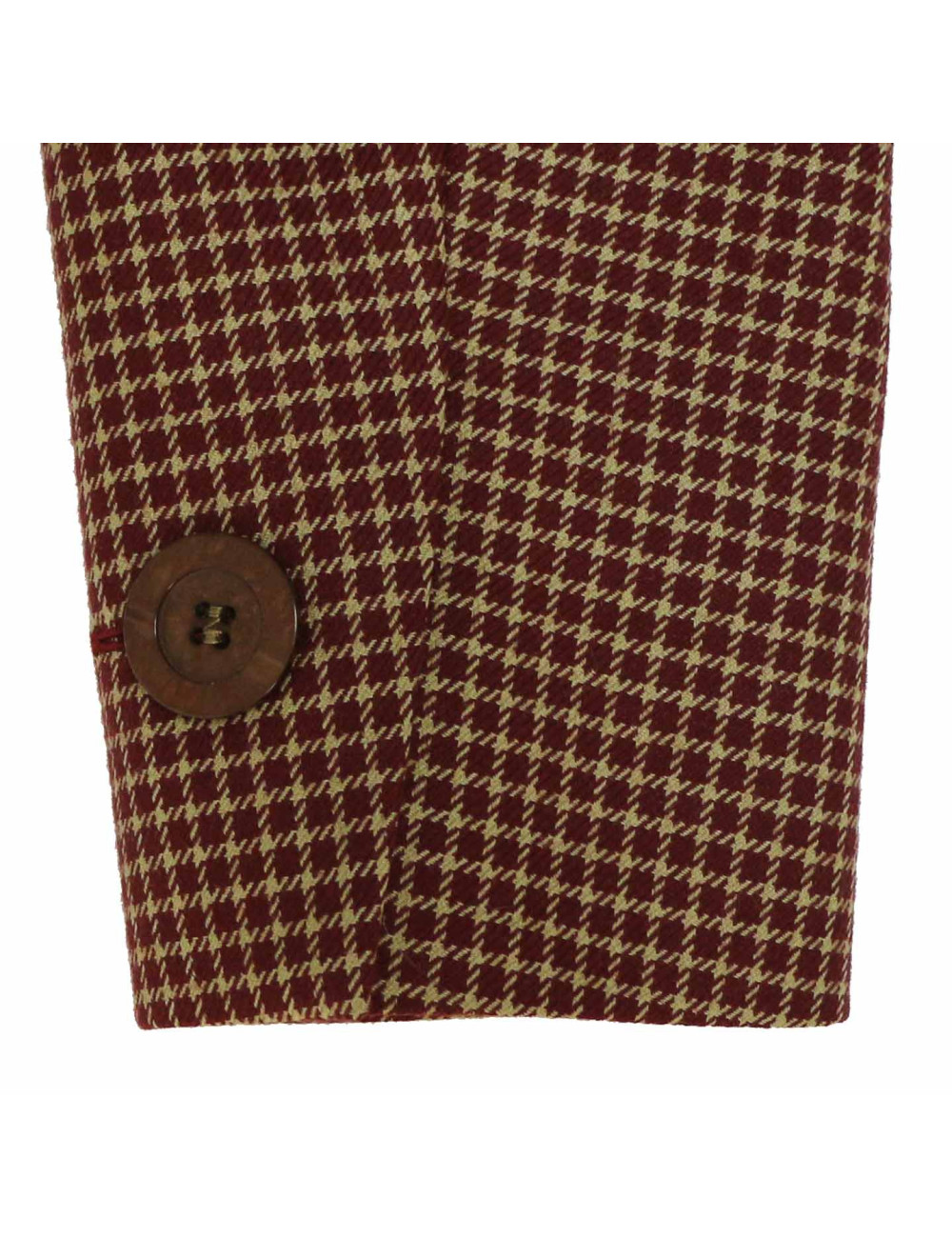 Veste YVES SAINT LAURENT à carreaux et col velours