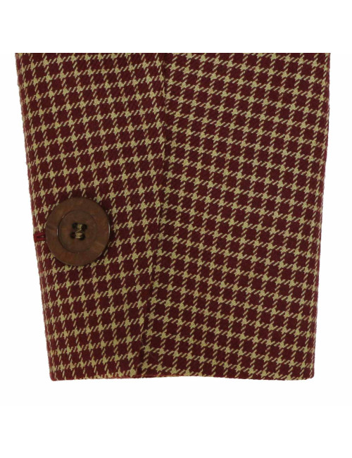 Veste YVES SAINT LAURENT à carreaux et col velours