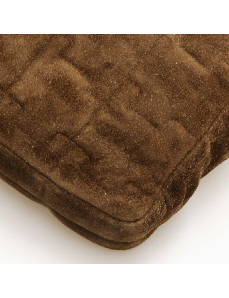 CHANEL legos bag in brown suede