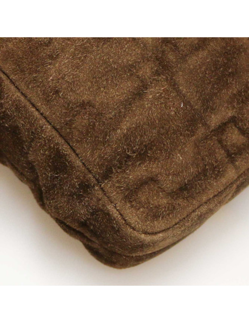 CHANEL legos bag in brown suede