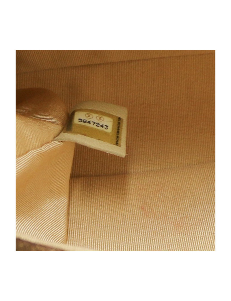 CHANEL legos bag in brown suede