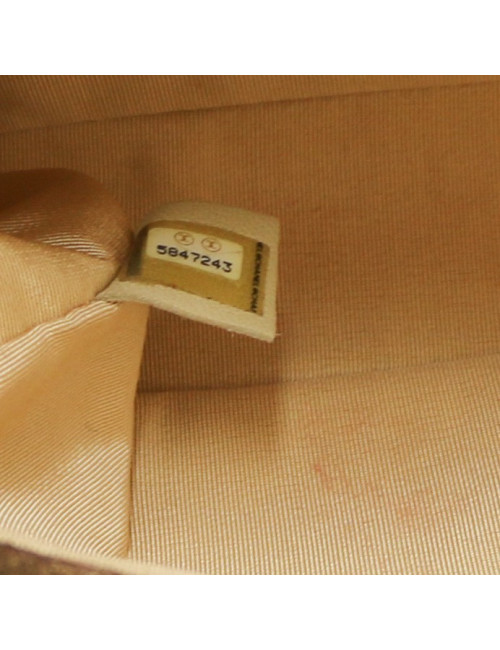 CHANEL legos bag in brown suede