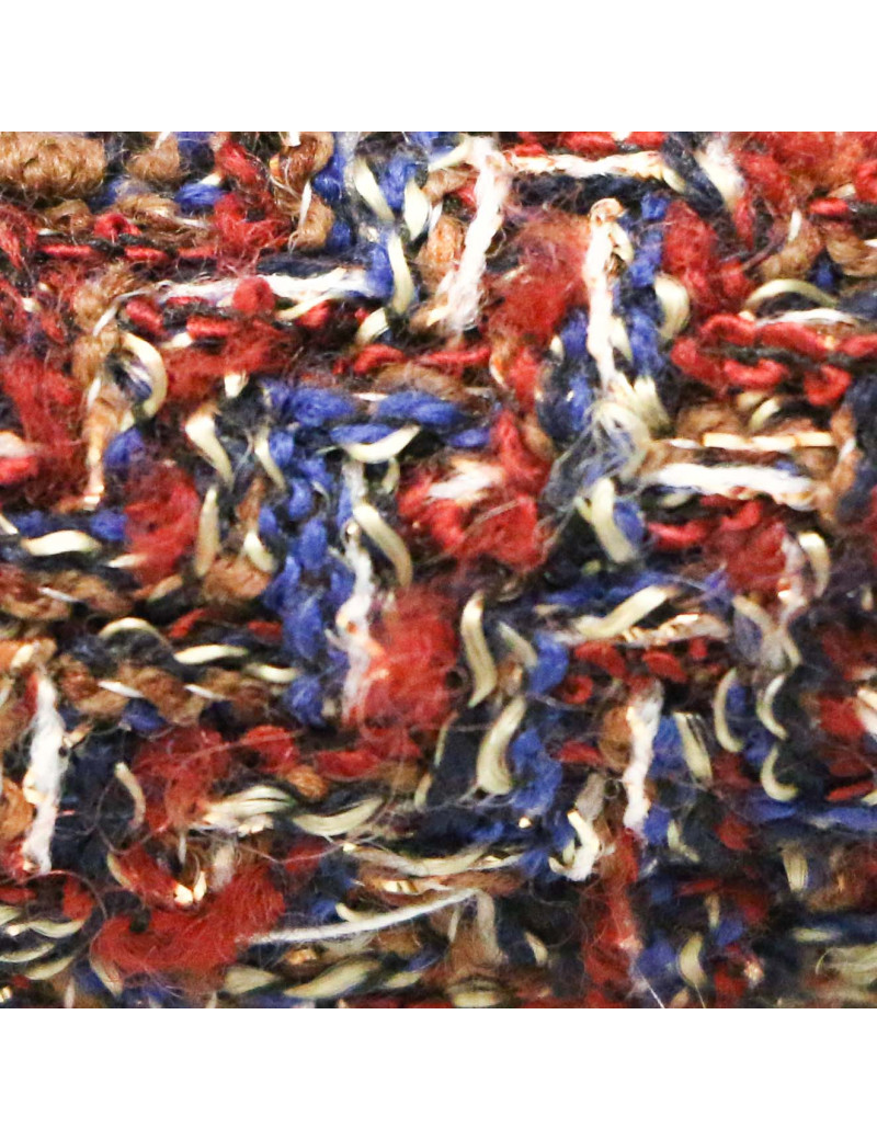 CHANEL burgundy and gold tweed dress, size 36FR