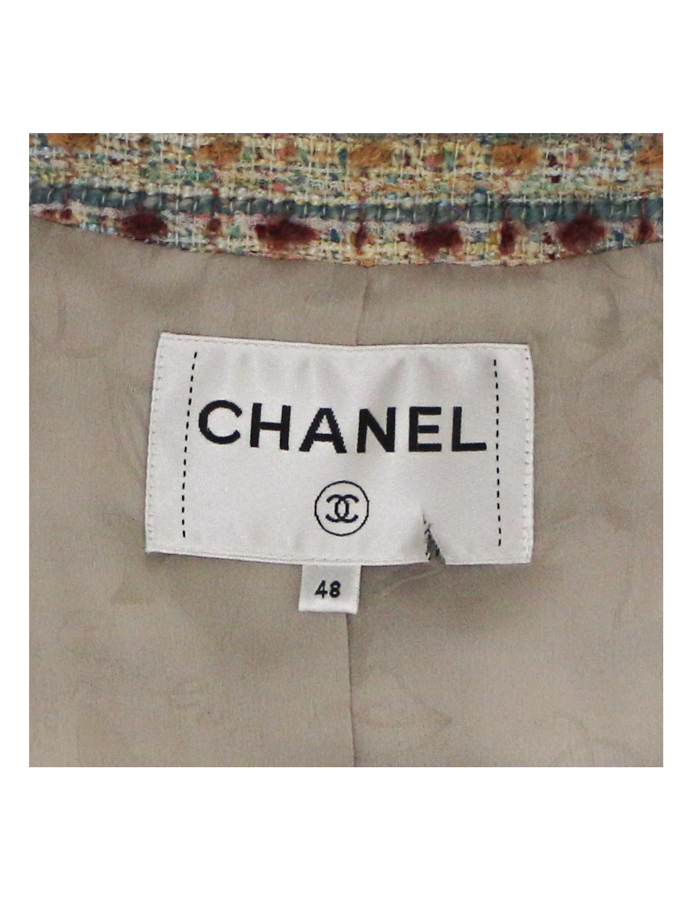 Veste T 48 CHANEL tweed pre fall 2018