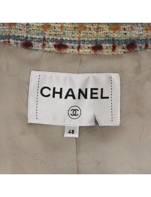 Veste T 48 CHANEL tweed pre fall 2018