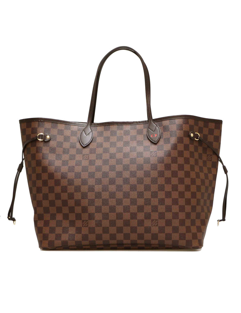 Neverfull LOUIS VUITTON toile Damier ébène