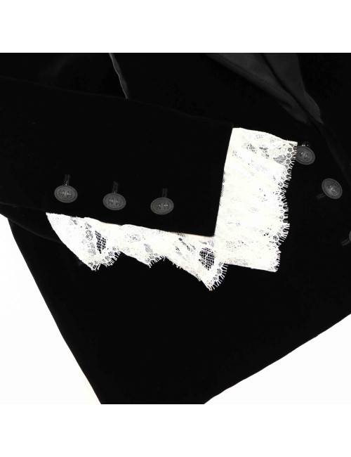 Veste T42 CHANEL velours noir 