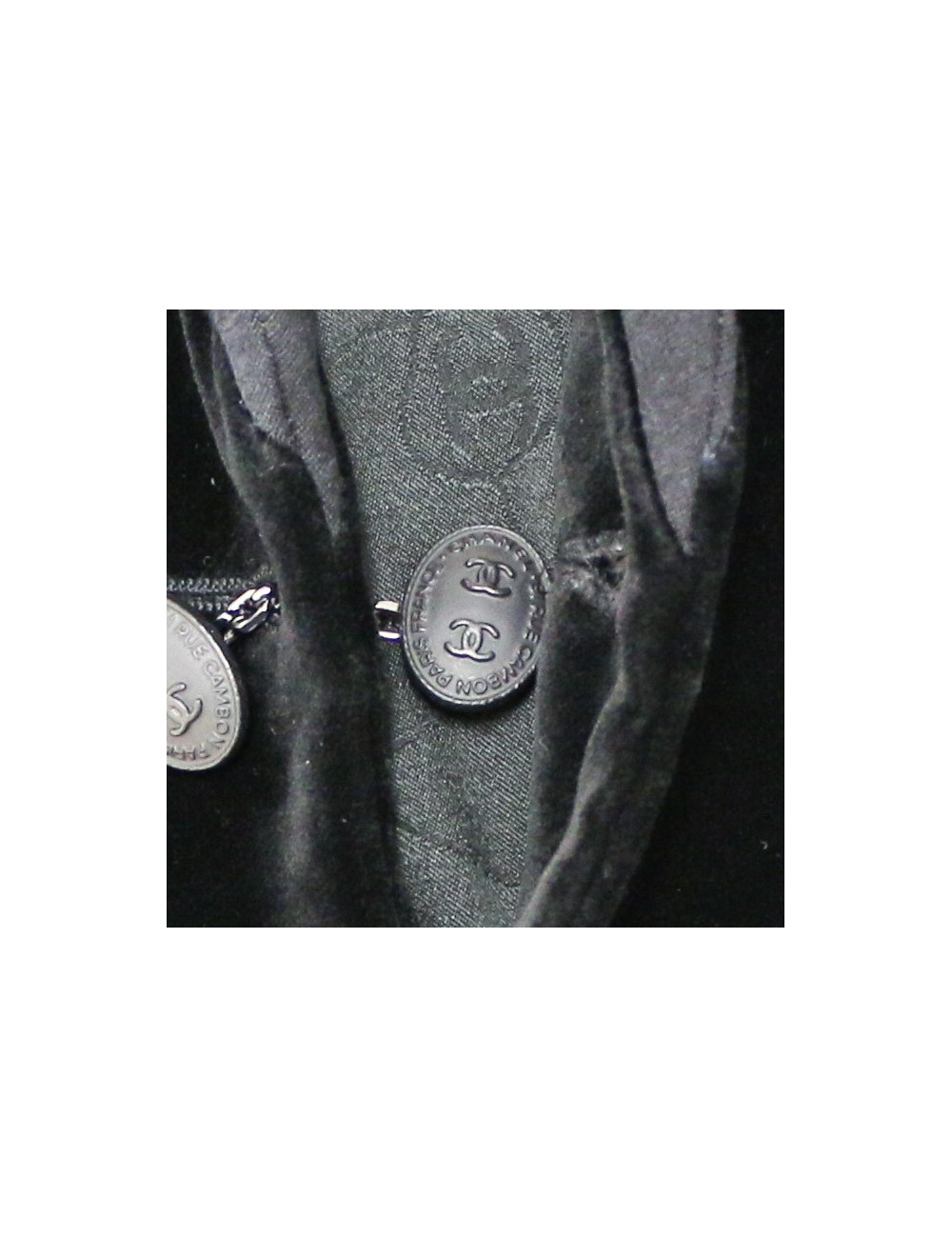 Veste T42 CHANEL velours noir 