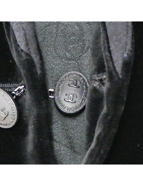 Veste T42 CHANEL velours noir 