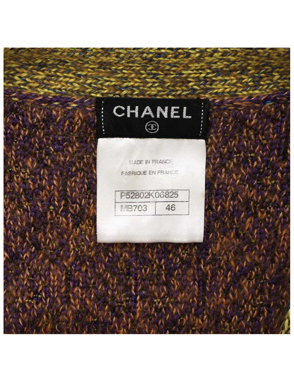 Cardigan T46 CHANEL collection Brasserie laine mohair