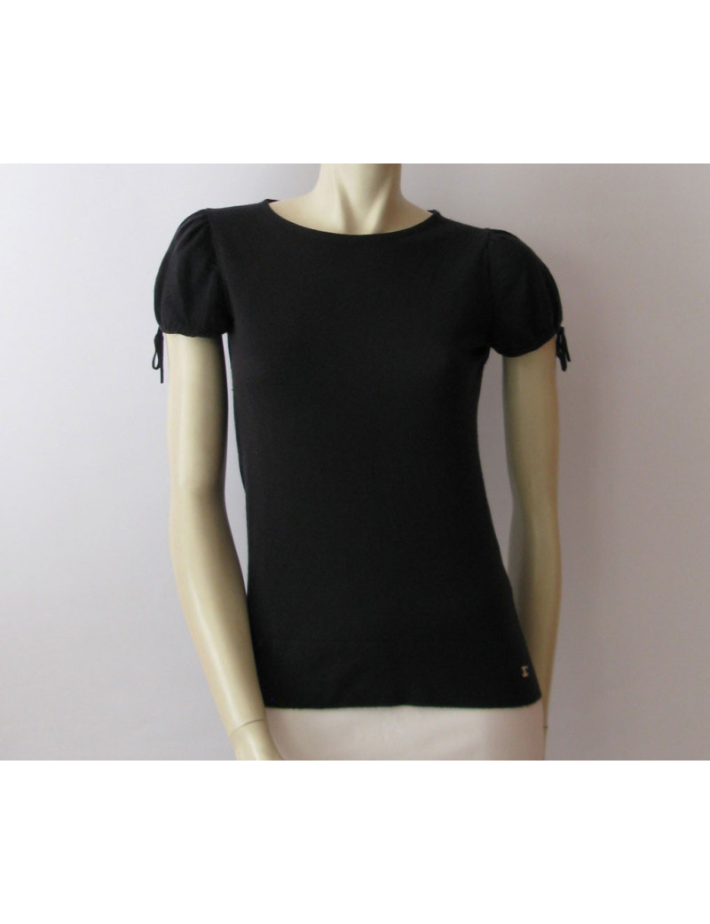 Pull CHANEL noir manches courtes T38