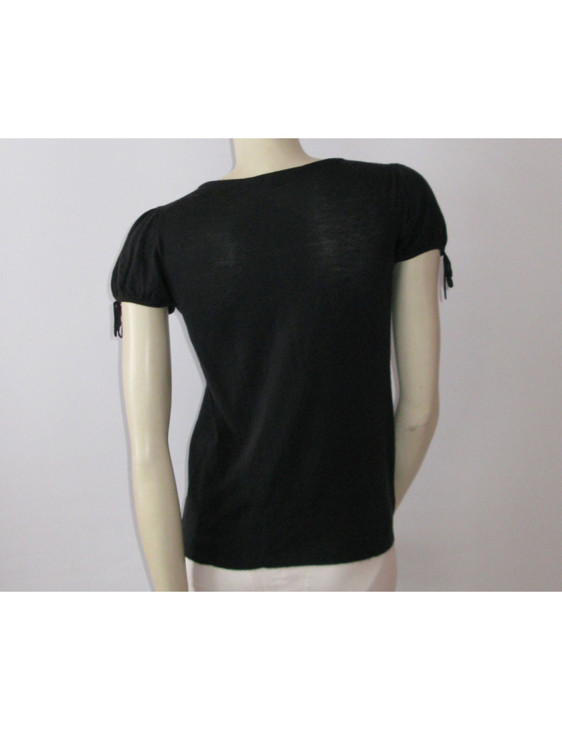 Pull CHANEL noir manches courtes T38
