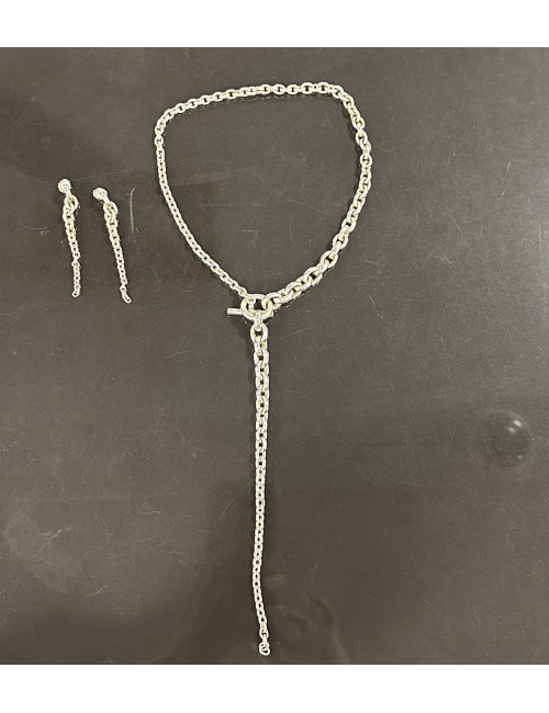 Collier et boucles d'oreilles HERMES