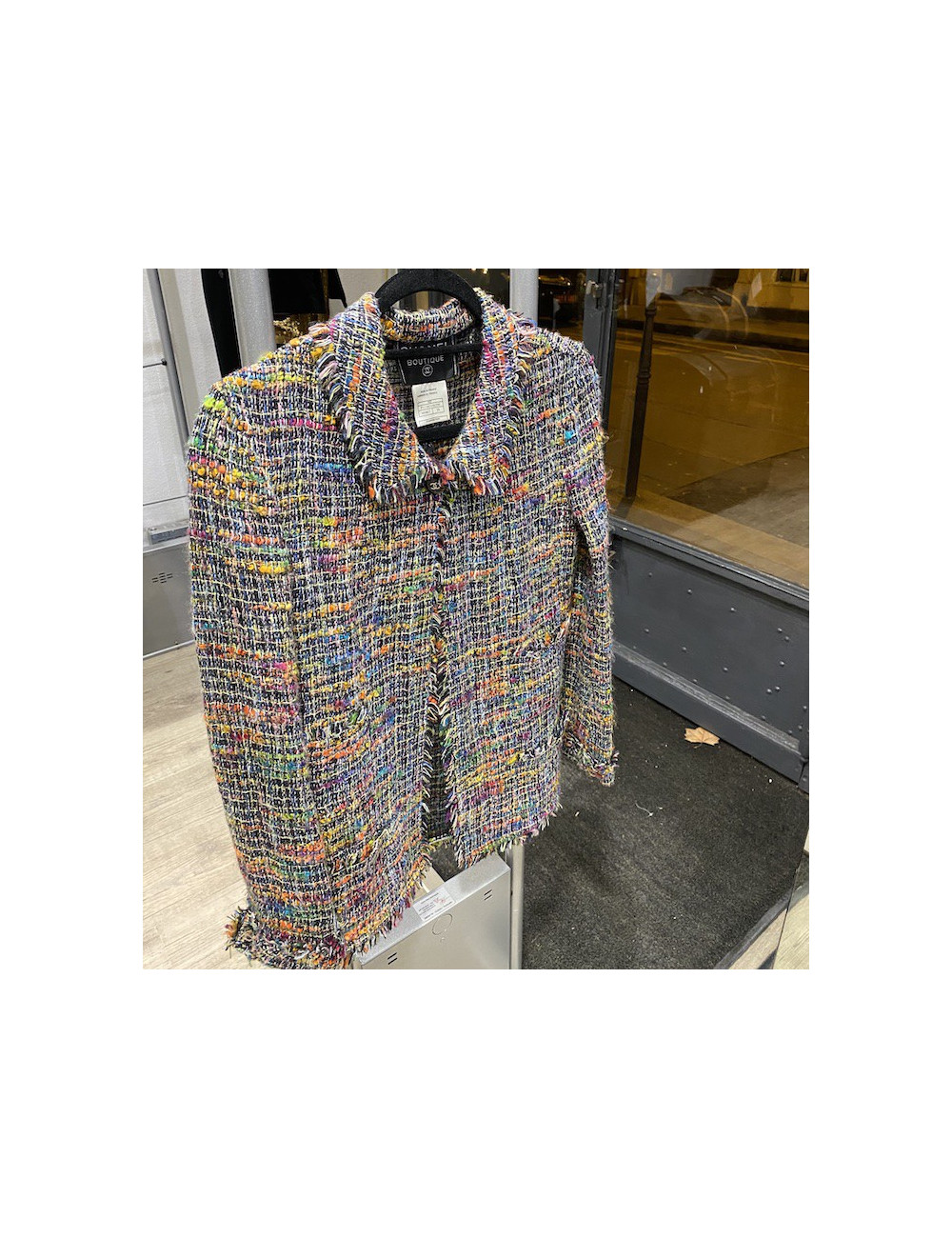 Veste T 38 CHANEL tweed multicolore