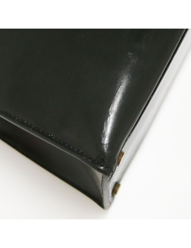 Kelly 28 HERMES box noir Vintage