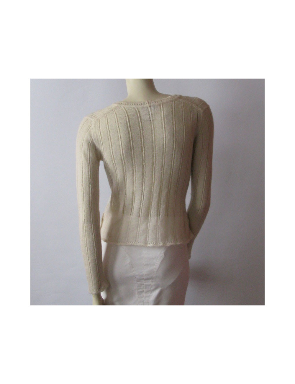 cache-coeur CHANEL T36 écru