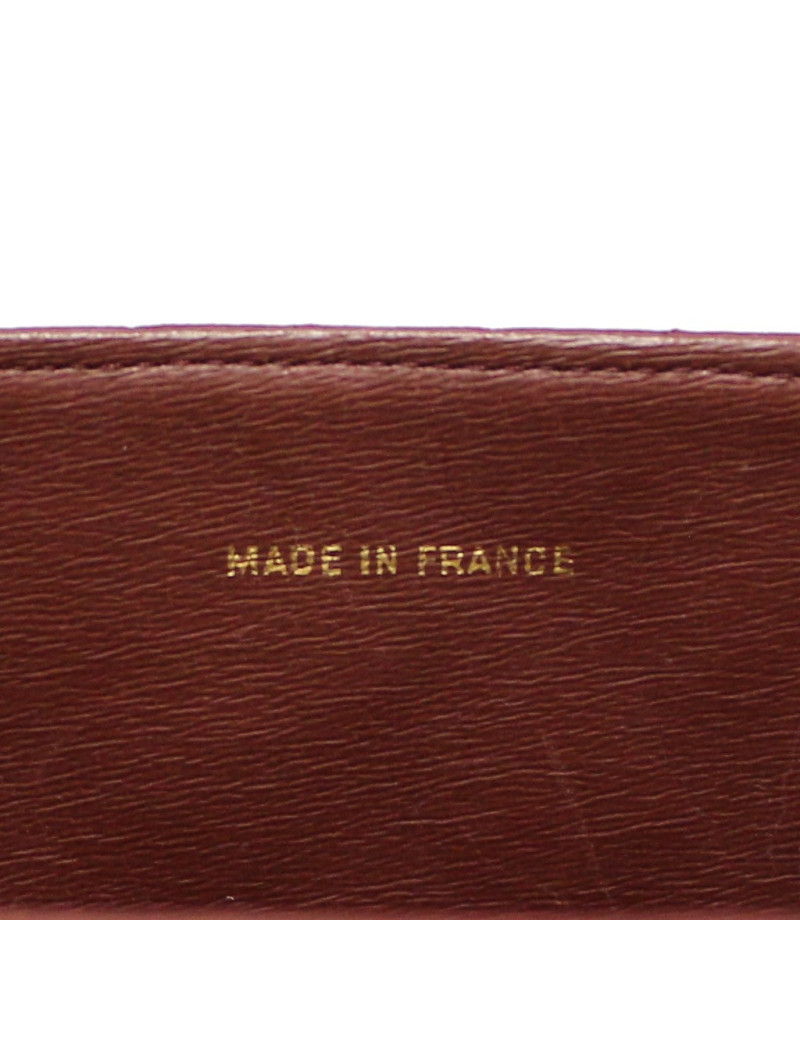 Sac pochette CHANEL vintage bordeaux