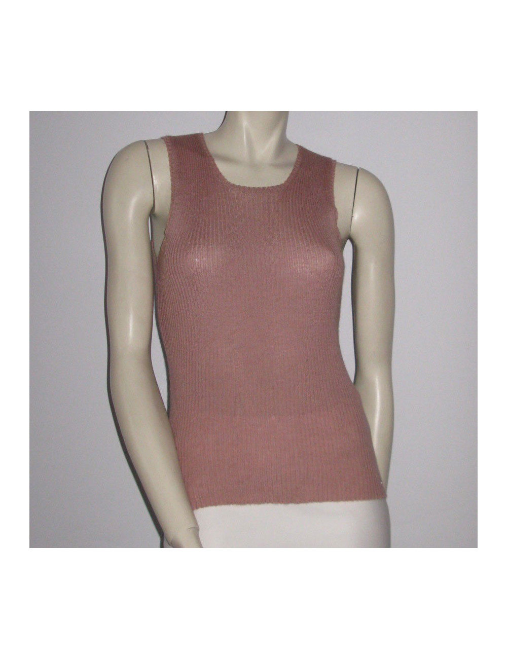 Pull CHANEL vieux rose cachemire et soie