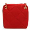 Sac CHANEL COCO jersey rouge Vintage