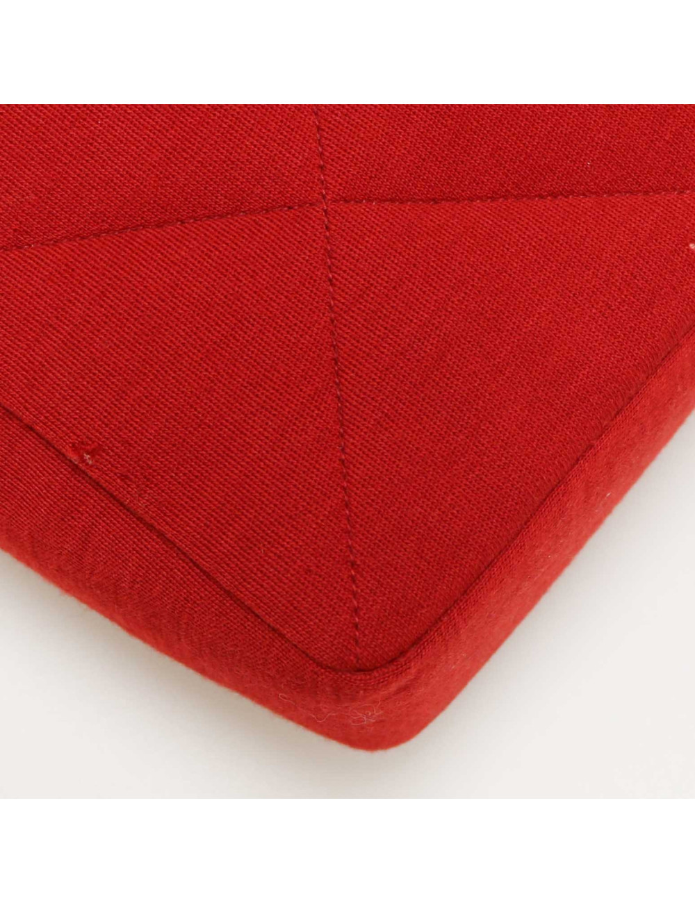 Sac CHANEL jersey rouge Vintage