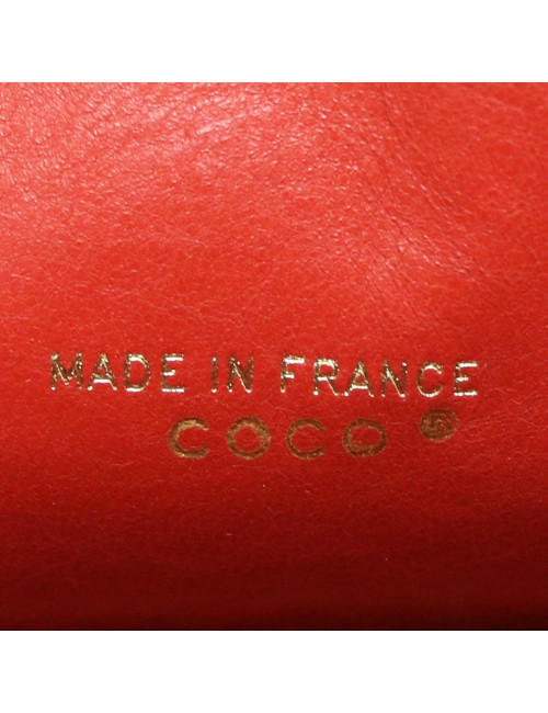 Sac CHANEL jersey rouge Vintage