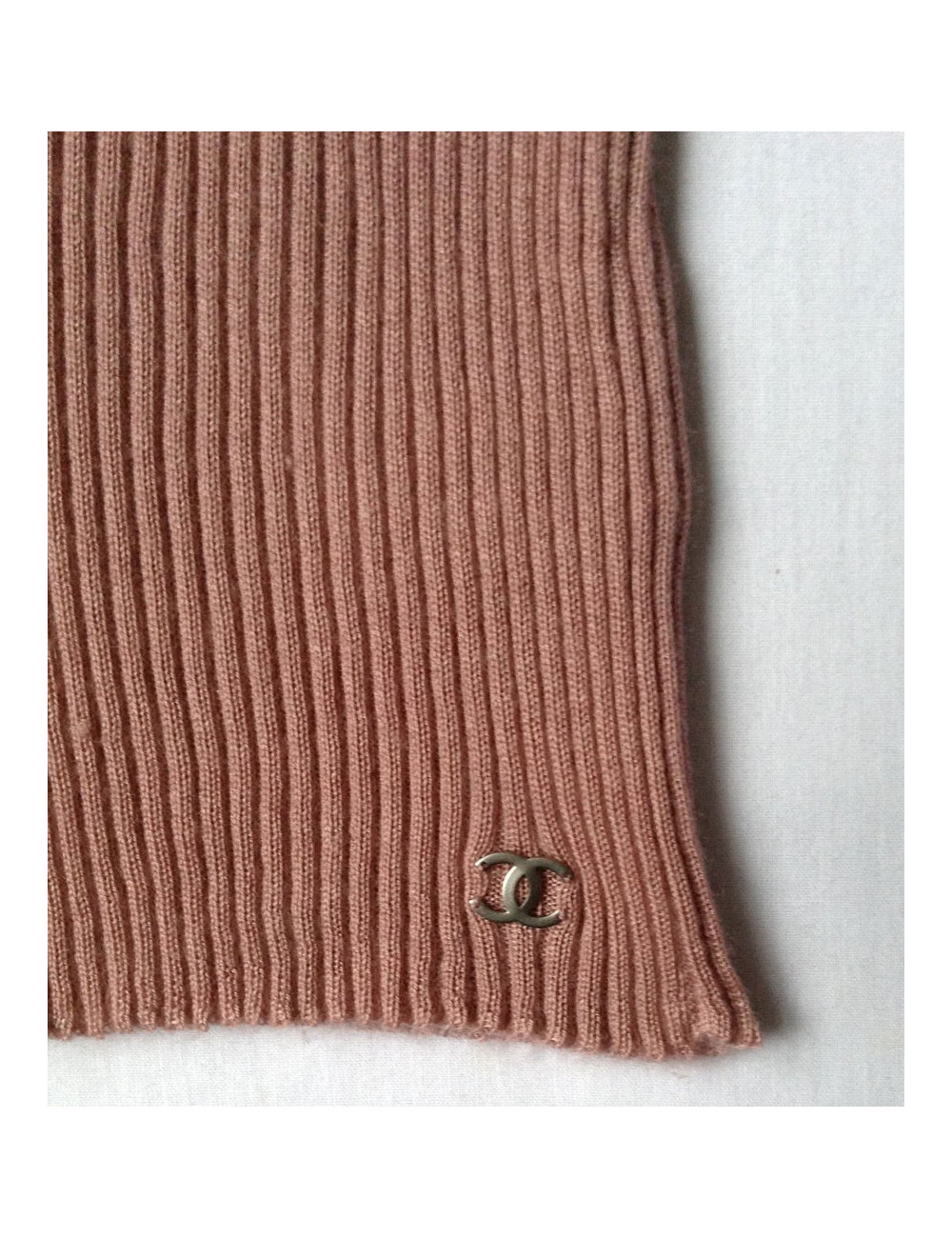 Pull CHANEL vieux rose cachemire et soie