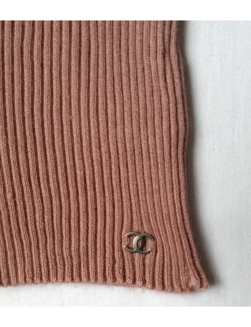pull CHANEL vieux rose cachemire et soie